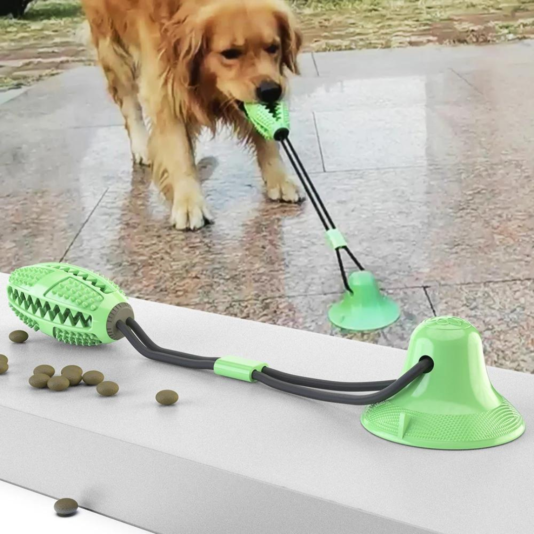 Juguete Tirador con Puerta de Golosinas y Mordedor para Perro