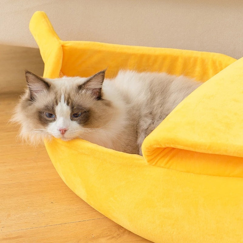 Cama De Plátano - Cama Para Gato Y Perro Estilo Plátano