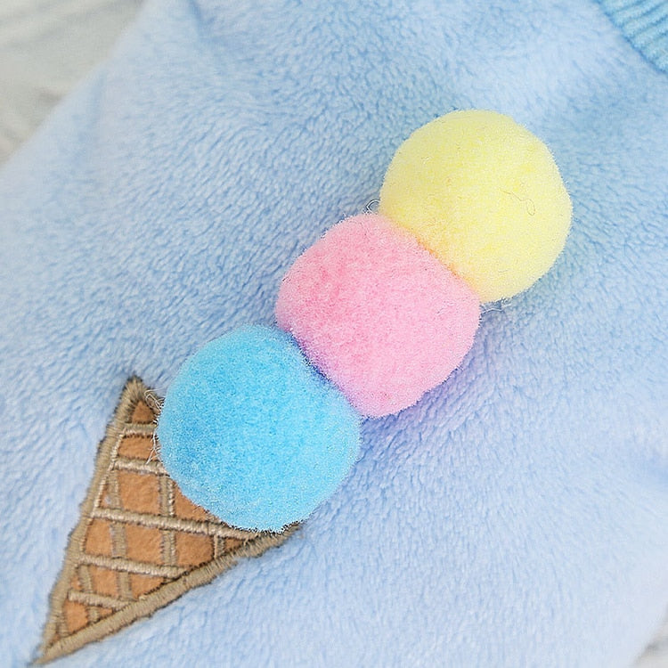 Chaleco de Lana con Aplicación de Helado