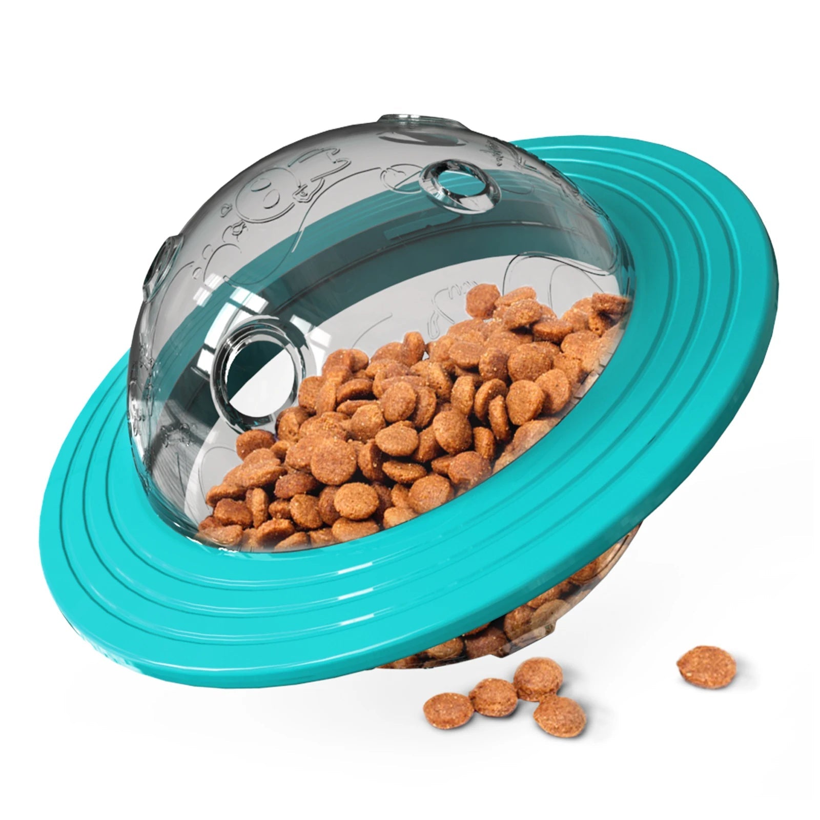 Juguete Disco Volador con Dispensador de Comida para Perros