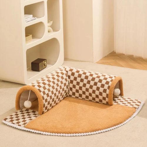 Cama y Túnel para Gatos