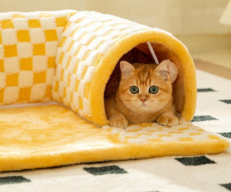 Cama y Túnel para Gatos