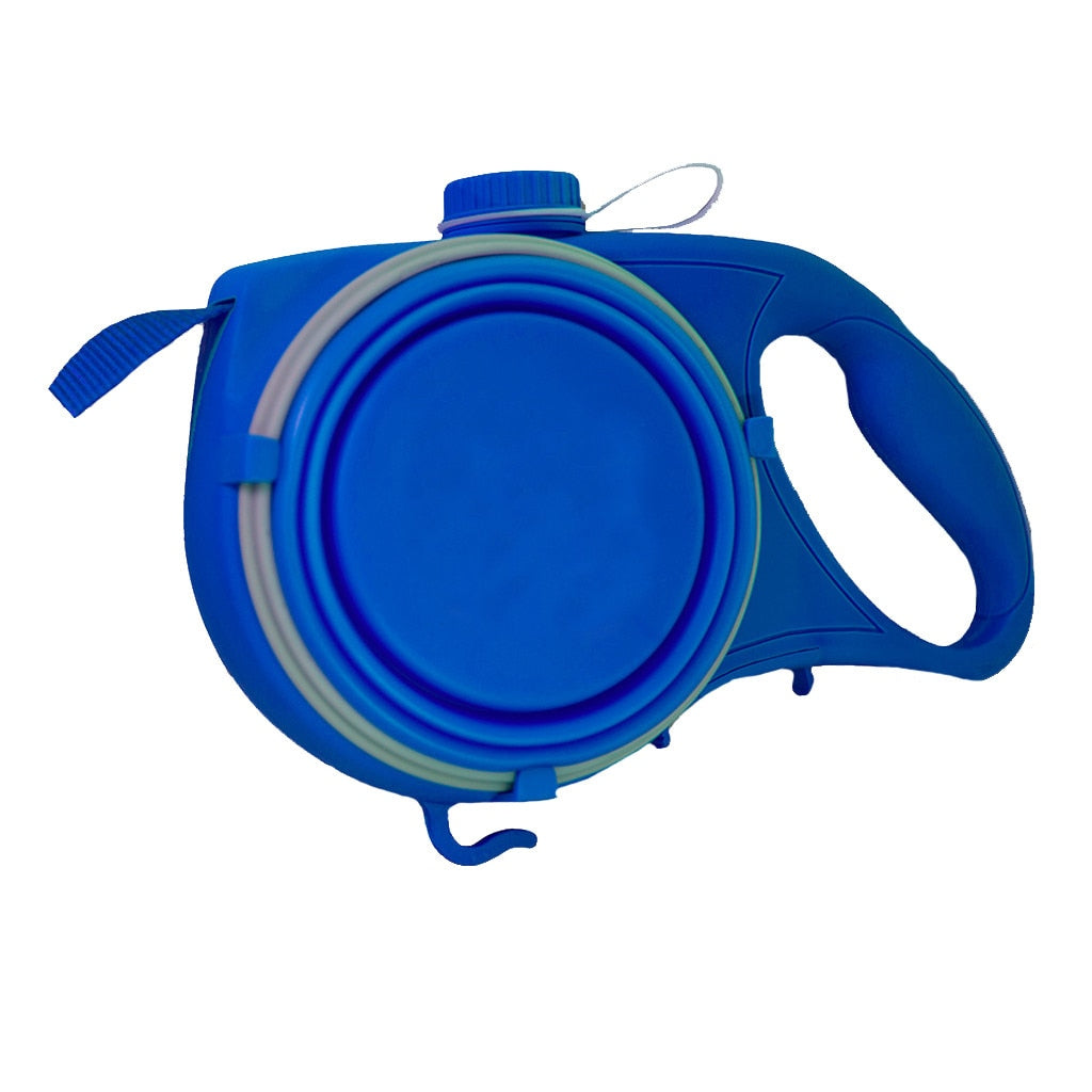 Collar Guía Multifuncional - Collar, Porta Bolsas y Bebedero