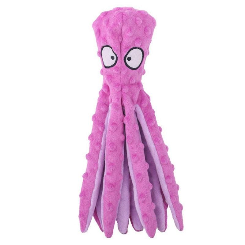 Juguete Para Perro Pulpo De Peluche Con Silbato Interno