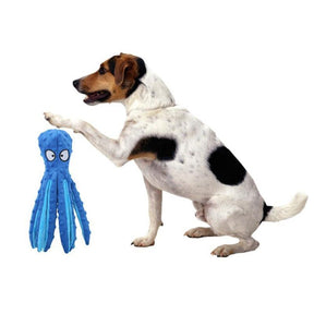 Juguete Para Perro Pulpo De Peluche Con Silbato Interno