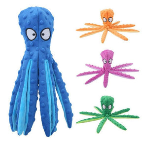 Juguete Para Perro Pulpo De Peluche Con Silbato Interno