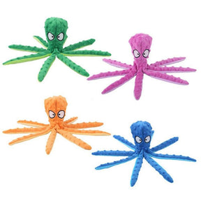 Juguete Para Perro Pulpo De Peluche Con Silbato Interno