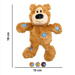 Juguete de Peluche Kong Wild Bear - Oso de Peluche con Cuerda Indestructible