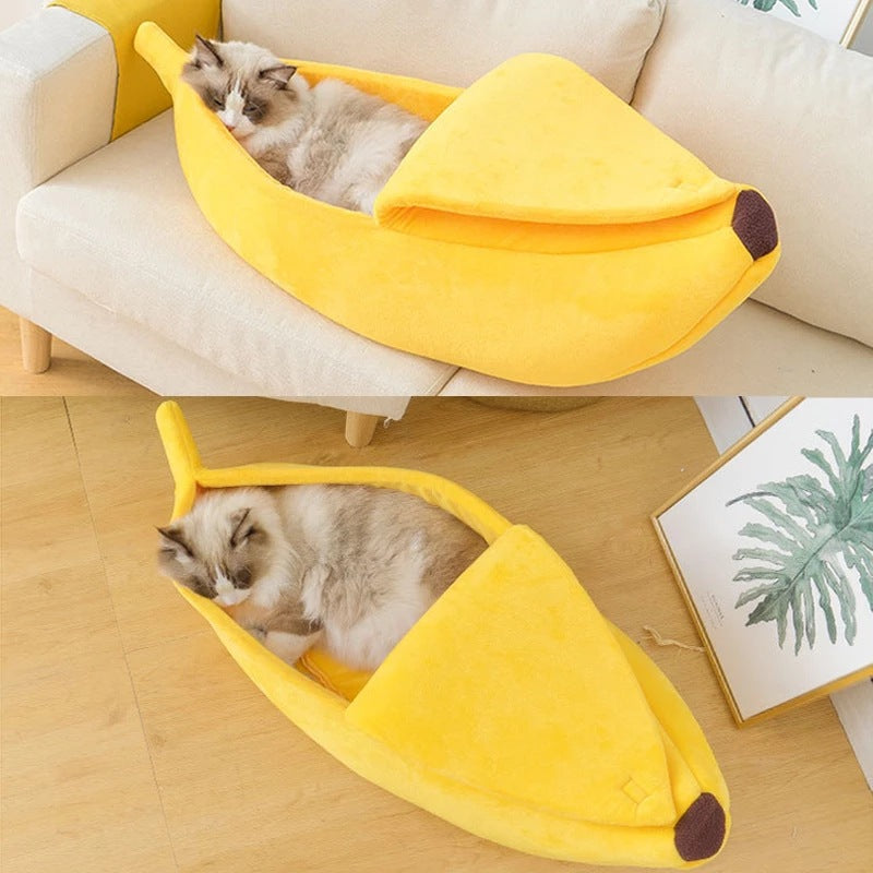 Cama De Plátano - Cama Para Gato Y Perro Estilo Plátano