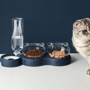 Dispensador y Comedero Ergonómico Para Perros y Gatos