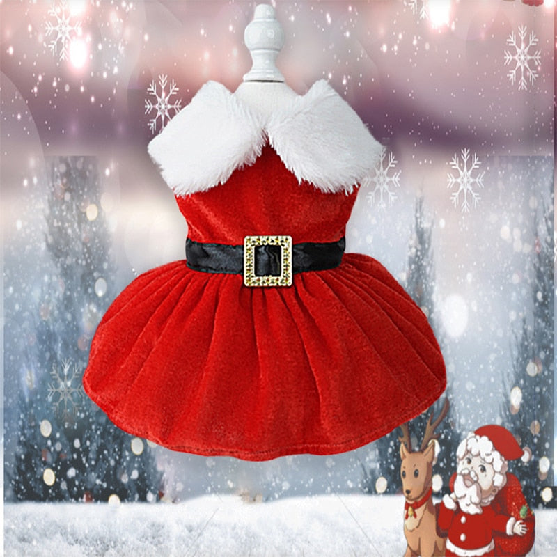 Vestido Pet Natal Charm Para Perro