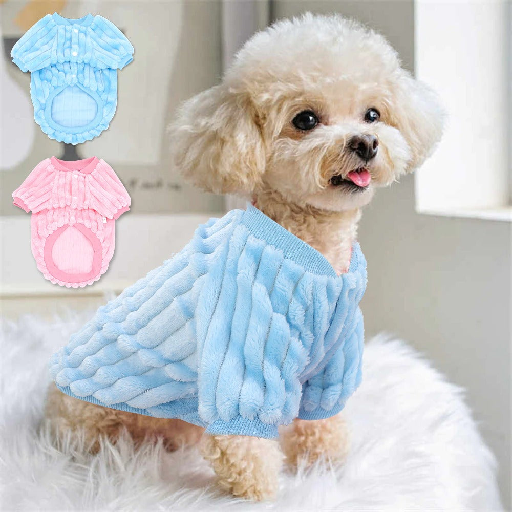 Chaqueta De Peluche Para Perro Y Gato