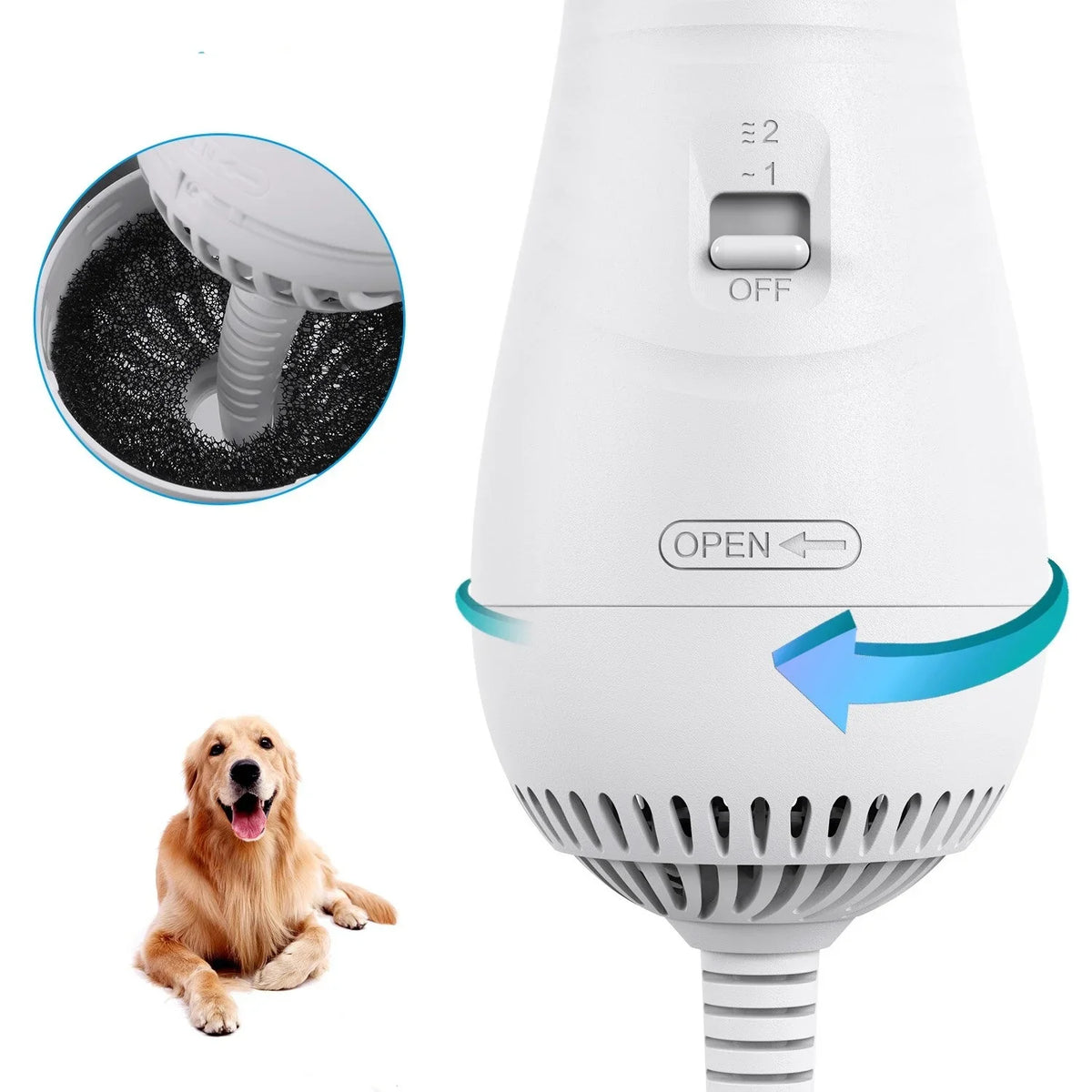Secador Pet 3 en 1 - El Secreto para un Pelo Perfecto