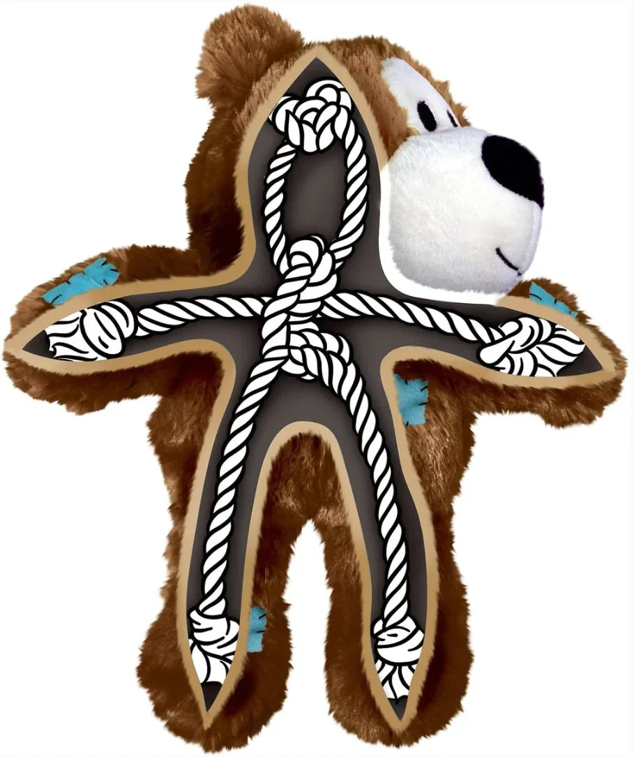 Juguete de Peluche Kong Wild Bear - Oso de Peluche con Cuerda Indestructible