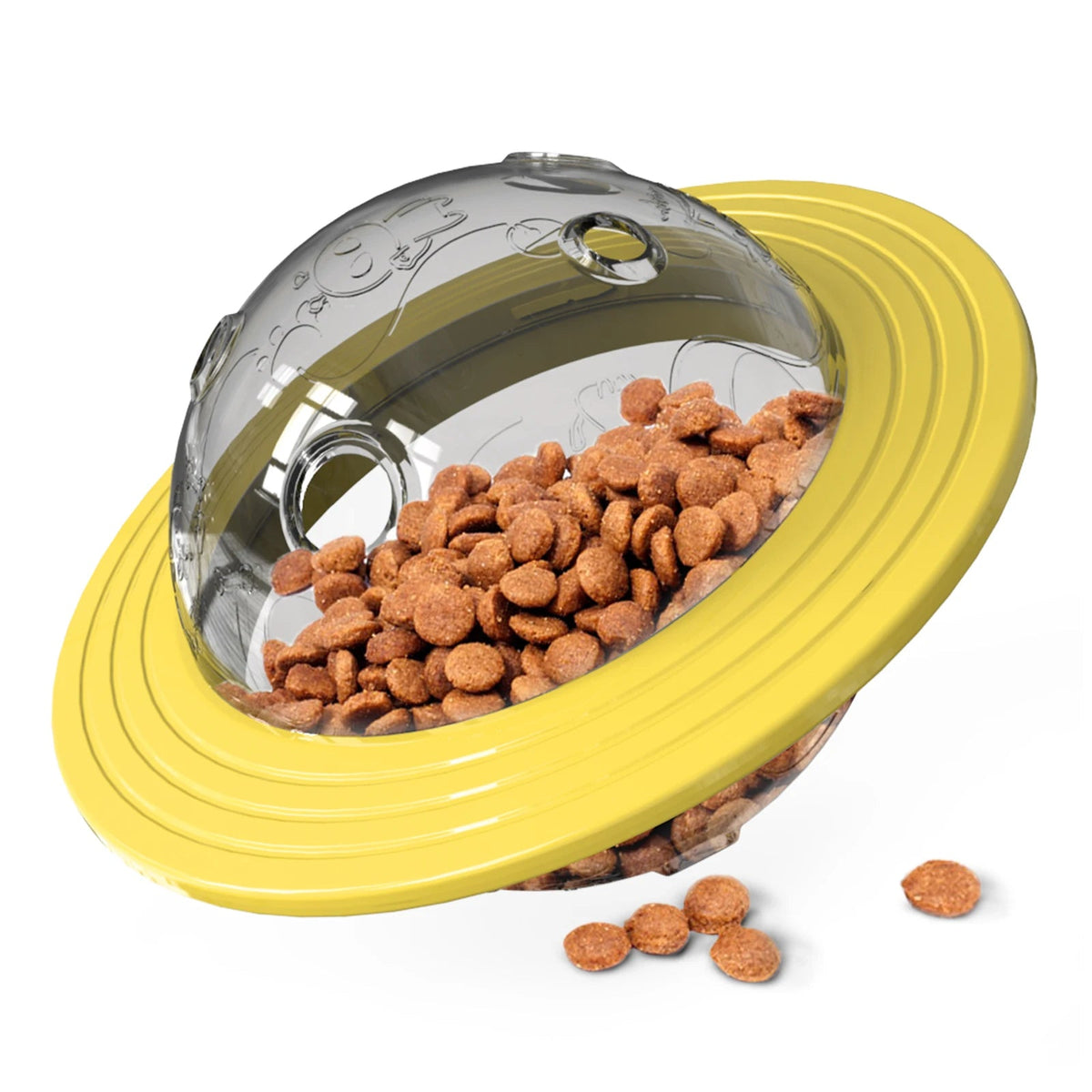 Juguete Disco Volador con Dispensador de Comida para Perros